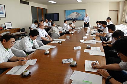 8日開かれた第6回栄スマートインターチェンジ地区協議会