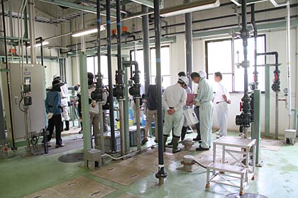 処理施設の内部