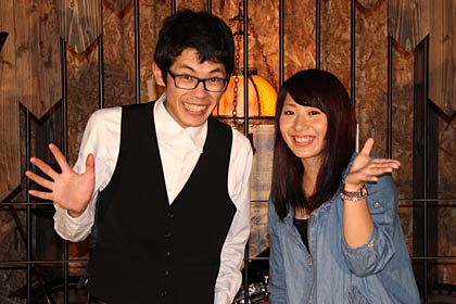 ケンオー・ドットコムの不定期生放送「美人さんに逢いたい！」の第1回に出演したゲストの納谷美咲さんとホストの縁竹縄さん