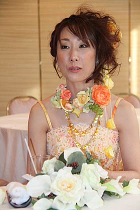 24日に結婚披露パーティーを開いた菊田真紀子氏