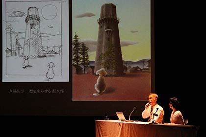 「つばめっ子かるた」で最も人気の水道の塔の絵札について話す