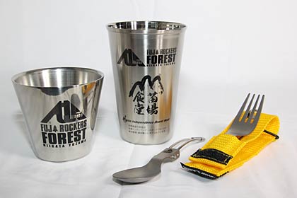今夏のフジロックで販売される磨き屋シンジケートの「フジロックの森プロジェクト」×「Made in Tsubame」限定グッズ