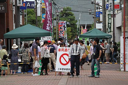  7月7日の三条マルシェのようす