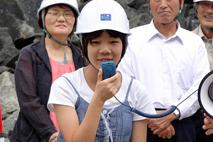  森町小6年生石沢奈々子さん