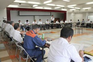 30日開かれた燕市の平成24年度第1回防災会議