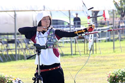 個人女子優勝の松本彩音（広島県・吉田3年）