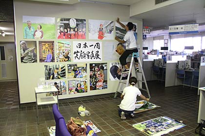 1日、展示作業を行うかとうさん