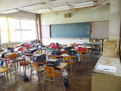 旧校舎の教室