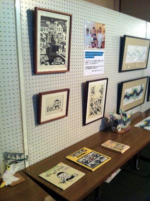 村田エミコさんの版画も展示
