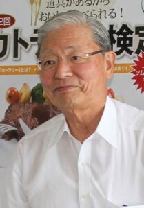 8月28日に燕市役所で行われた第2回カトラリー検定実施の記者会見に出席したときの田中さん
