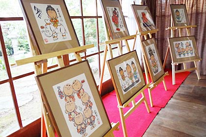 三条市丸井今井邸に展示された作品