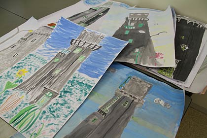 完成した子どもたちの作品