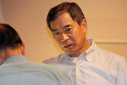 会場の小山さん