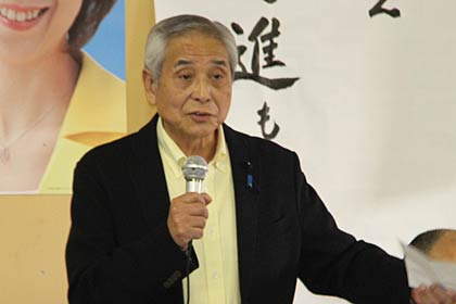 選対本部長の内山五郎県議