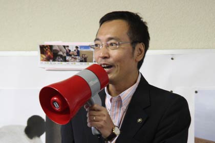  国定三条市長のあいさつ