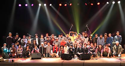 終演後に出演者で記念撮影