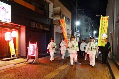 本寺小路周辺のパトロール