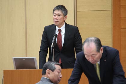 日本銀行新潟支店の照内支店長による基調講演