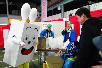 「もちうさぎ」の着ぐるみも登場