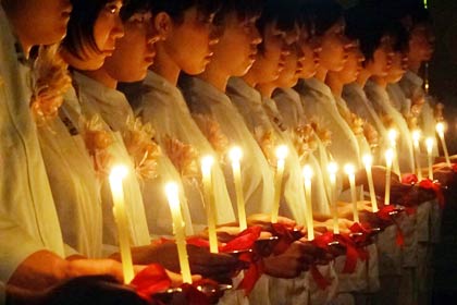 第50期生三条市医師会准看護学院継燈式