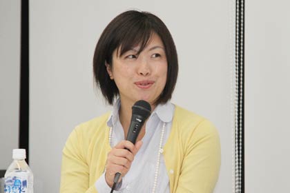パネリストの三条マルシェ実行委員会副実行委員長の加藤さん