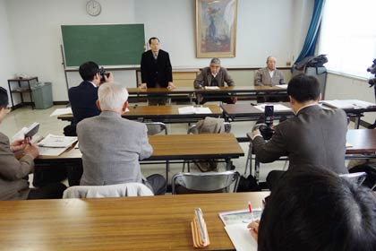 「私たちの三条市をつくる市民の会」が7日行った会見