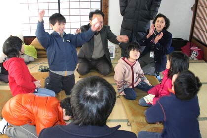 対戦に勝利してガッツポーズ
