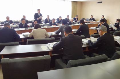 三条市の3月定例会の提出議案概要説明会