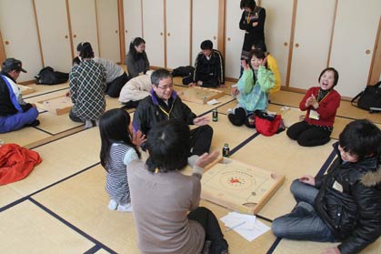 24日、大崎コミュニティのスカットボールとカロムを行う