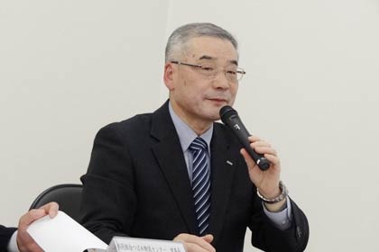 上越店について話す轡田社長