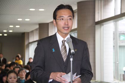 国定市長の追悼の言葉