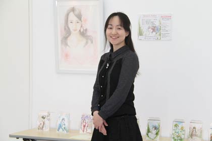 花屋に勤めて絵を描く環境が整った渡辺さん
