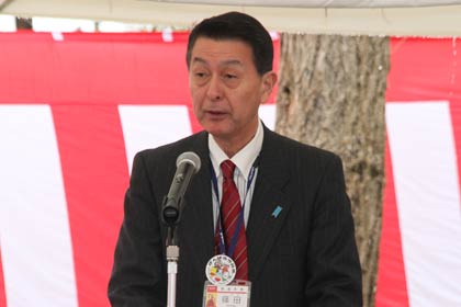  大河津分水改修促進期成同盟会会長の篠田新潟市長