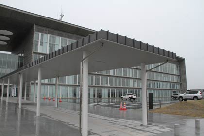新庁舎正面の北側