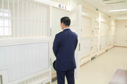 県内で最大規模の留置施設