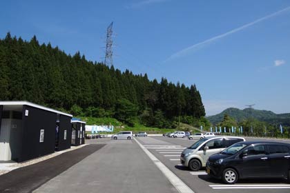  整備された駐車場