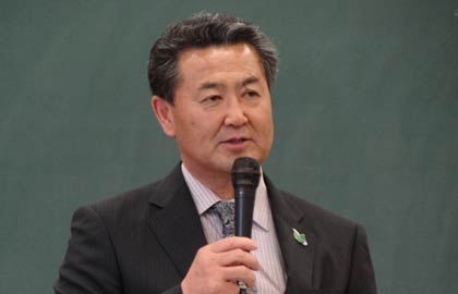  目黒吉久只見町長のあいさつ
