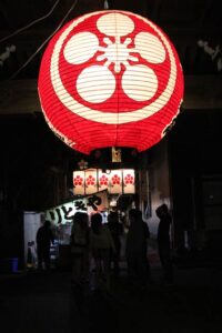 吉田天満宮参道のちょうちん