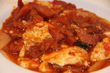 マーボー豆腐のイタリアン風