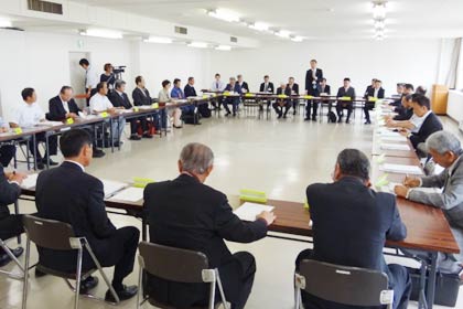 平成25年度第1回の三条市防災会議