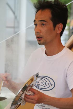  フィールドイタリアンレストランで腕をふるう東京・イタリアンレストラン「グースト」の小松シェフ