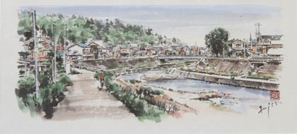 藤井さんの『加茂川風景』