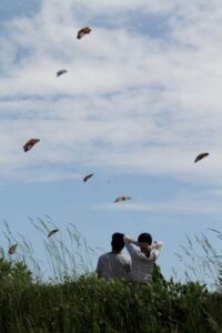2日の三条は青空が広がって最高気温26.1度の汗ばむ初夏の陽気