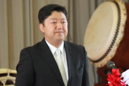 140周年記念事業実行委員会の倉重実行委員長の式辞