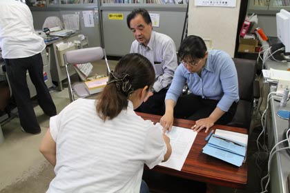席表を見ながら指定席を選ぶ