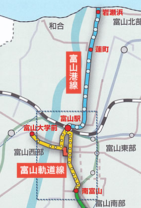 富山市発行の『富山市都市整備事業の概要』から引用、加筆