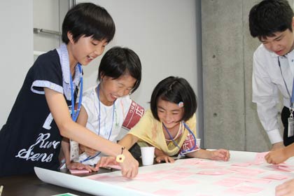 笑顔が絶えず楽しくワークショップ