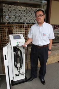 弥彦温泉の旅館「みのや」が宿泊客用にEV充電器を設置