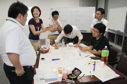 7日夜開かれた第2回のつばめ若者会議
