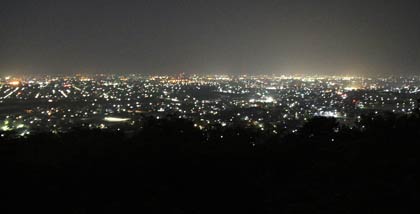 ことし5月撮影の大崎山からの夜景